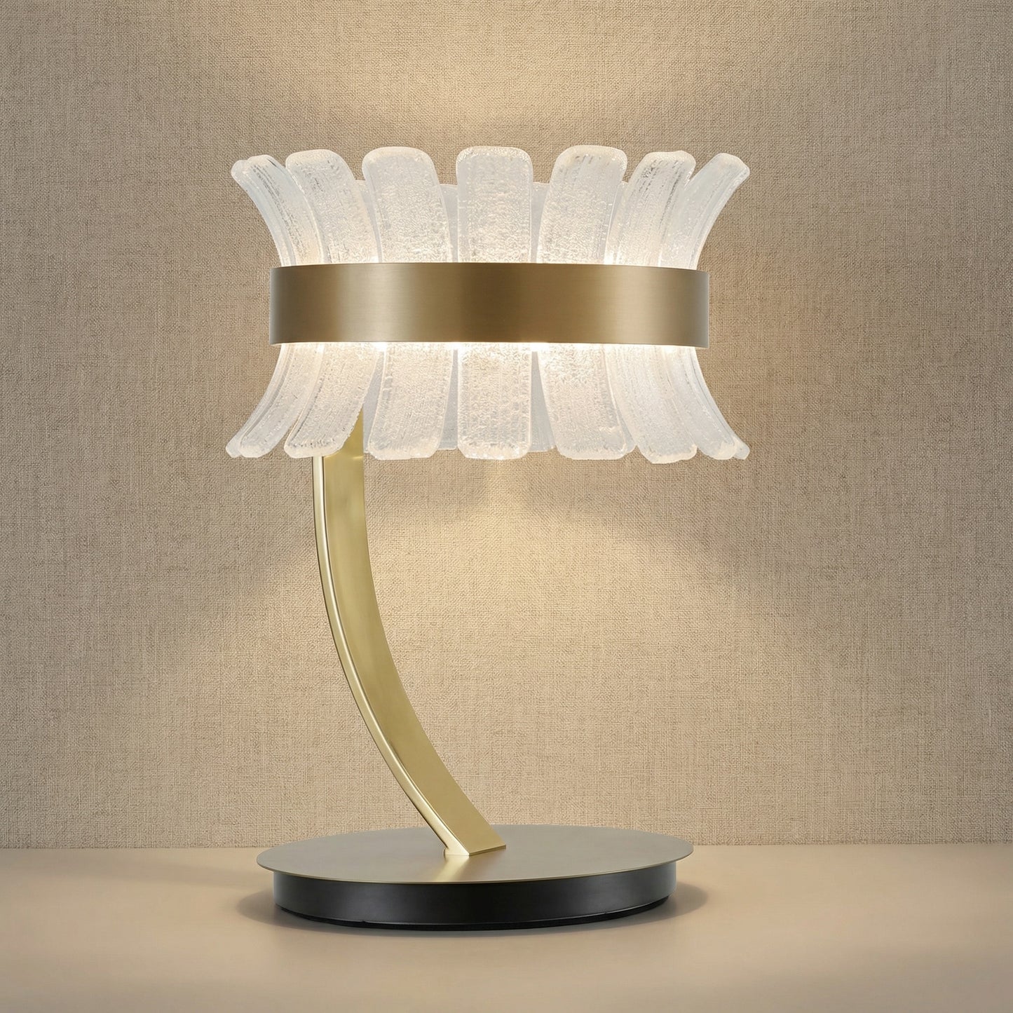 Yiosi Corset Glow Glass Table Lamp 12" - 12" (Dia 300mm)