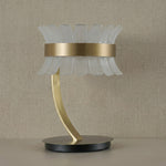 Yiosi Corset Glow Glass Table Lamp 12" - dark
