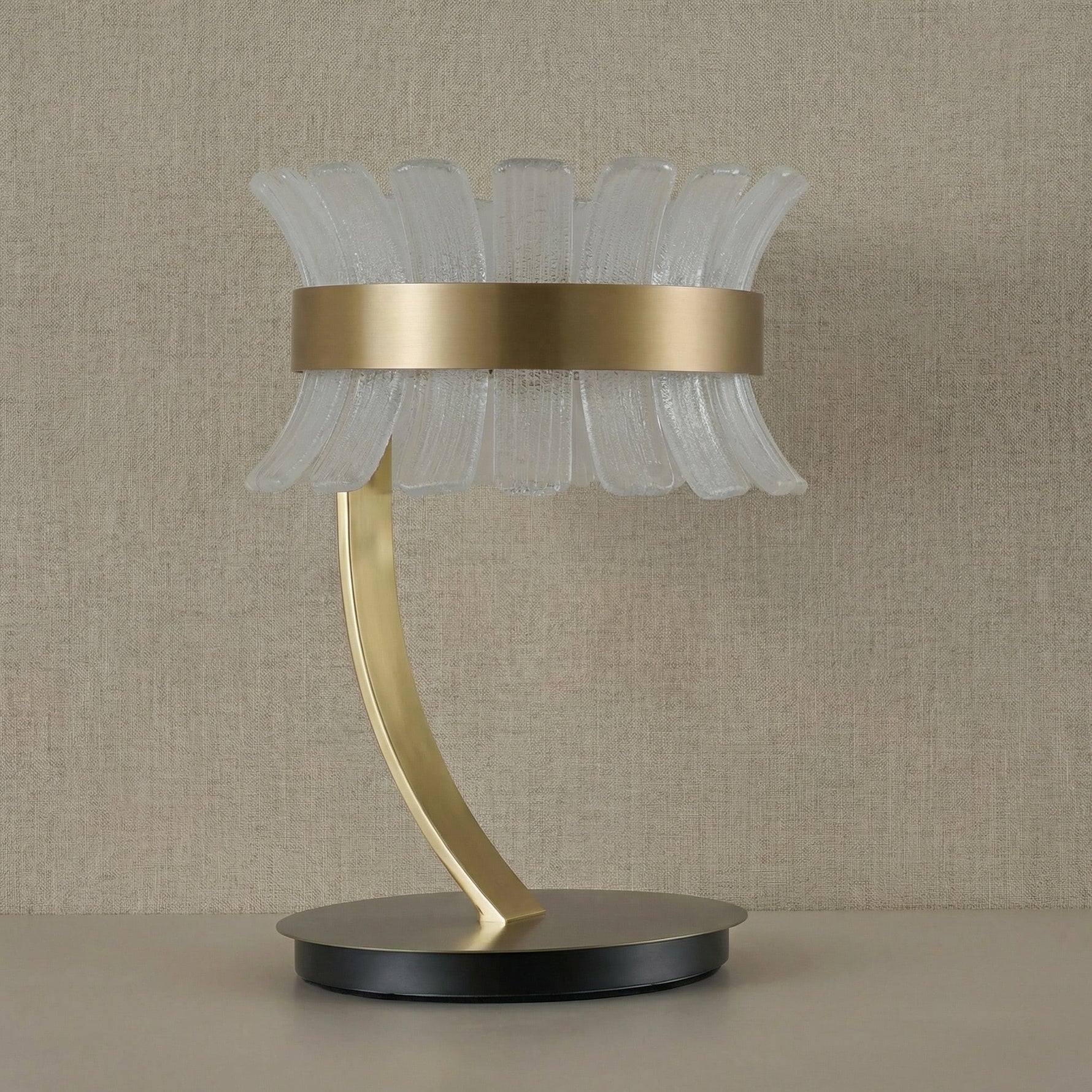 Yiosi Corset Glow Glass Table Lamp 12" - dark