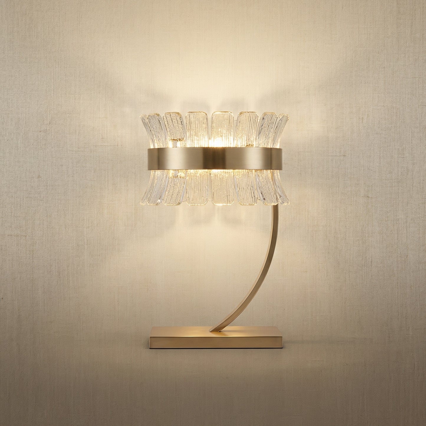 Yiosi Corset Glow Glass Table Lamp 17" - 17" (Dia 440mm)