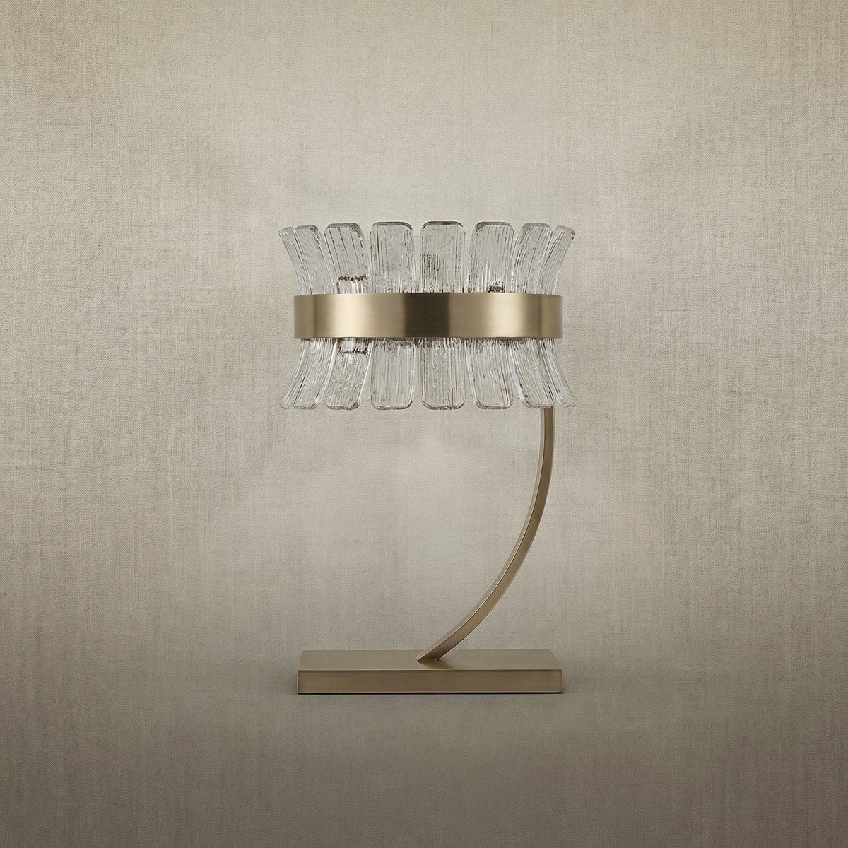 Yiosi Corset Glow Glass Table Lamp 17" - dark