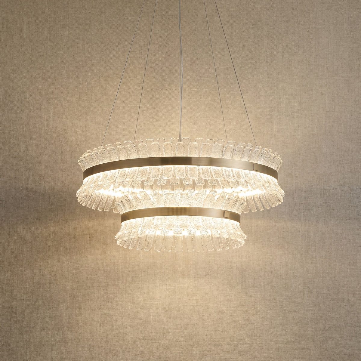Yiosi Corset Glow Nested Glass Pendant Light 31" - 31" (Dia 800mm)