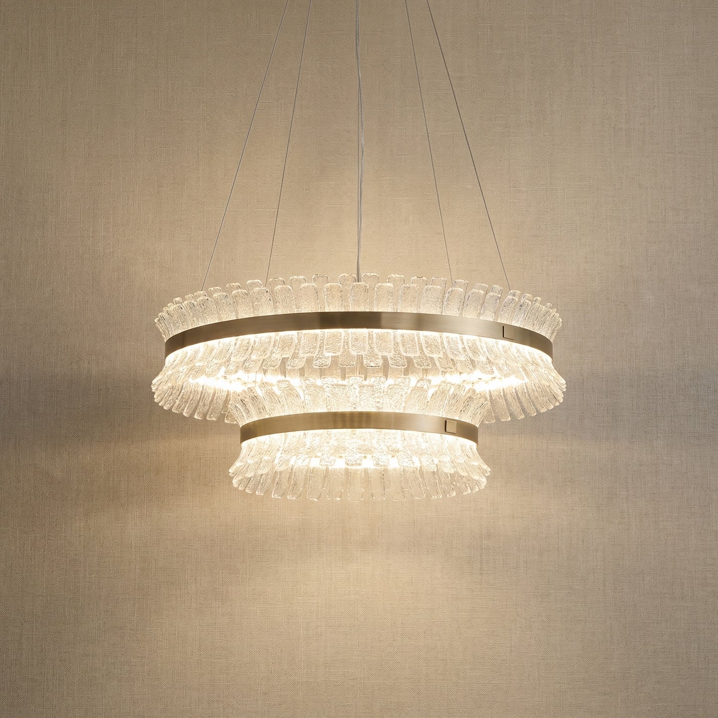 Yiosi Corset Glow Nested Glass Pendant Light 31" - 31" (Dia 800mm)