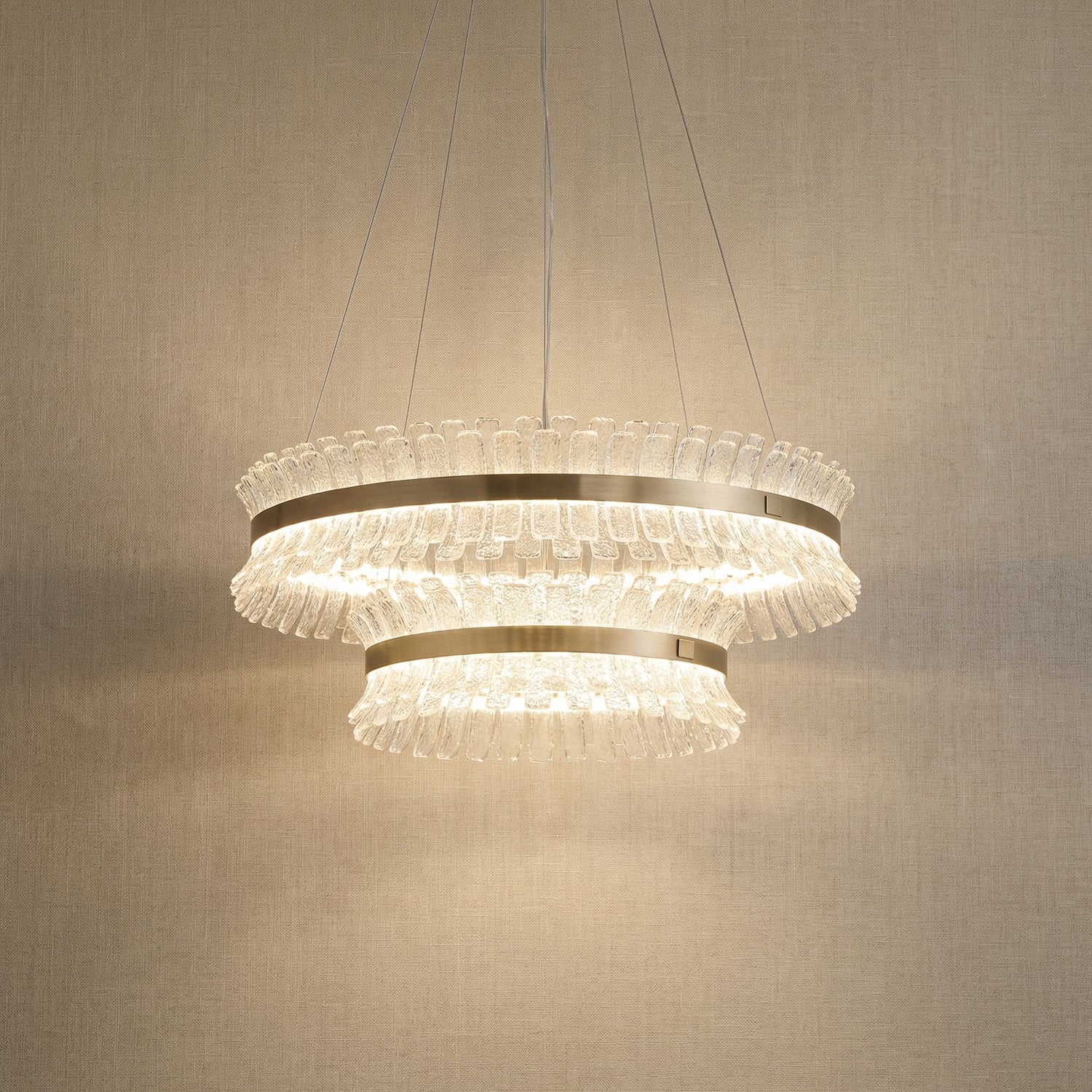 Yiosi Corset Glow Nested Glass Pendant Light 31" - 31" (Dia 800mm)