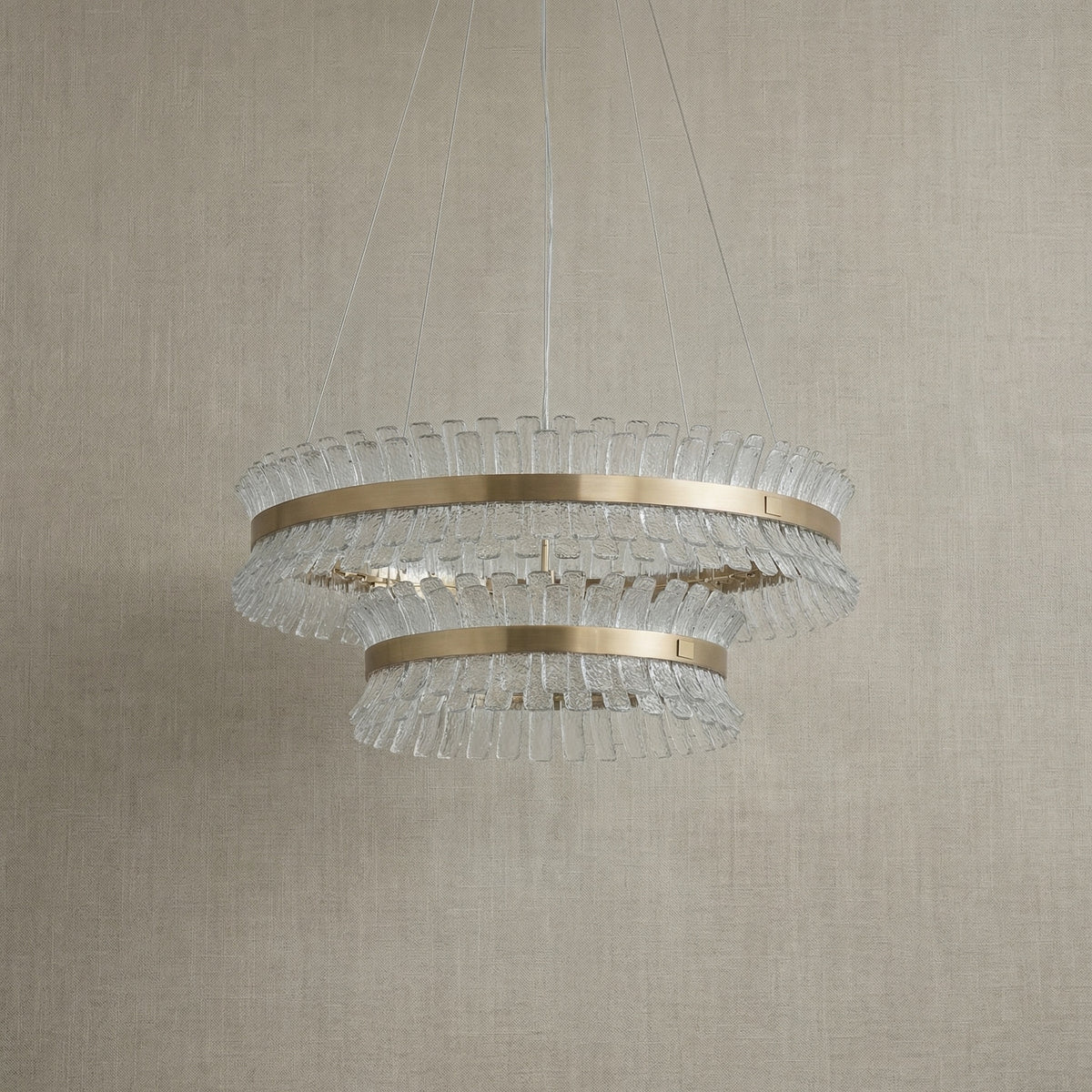 Yiosi Corset Glow Nested Glass Pendant Light 31" - dark