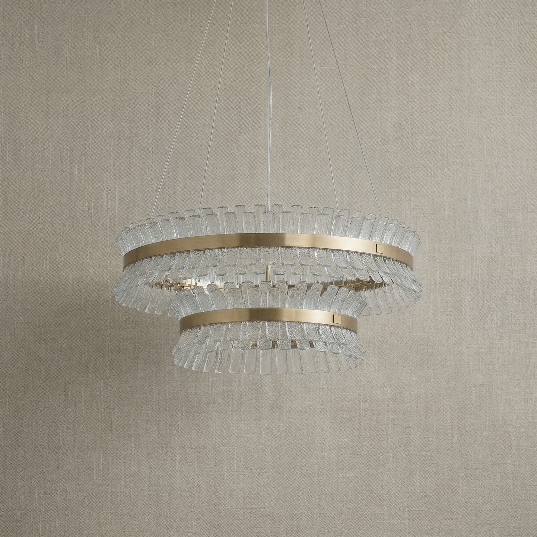 Yiosi Corset Glow Nested Glass Pendant Light 31" - dark