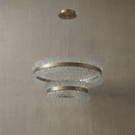 Yiosi Corset Glow Nested Glass Pendant Light 39" - dark