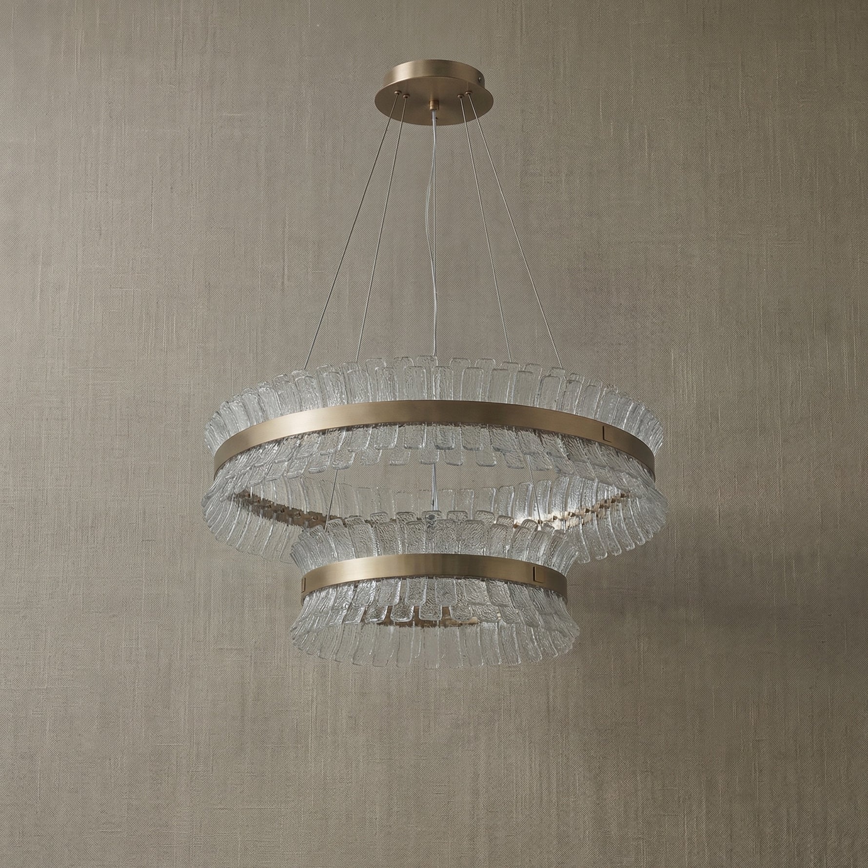 Yiosi Corset Glow Nested Glass Pendant Light 39" - dark
