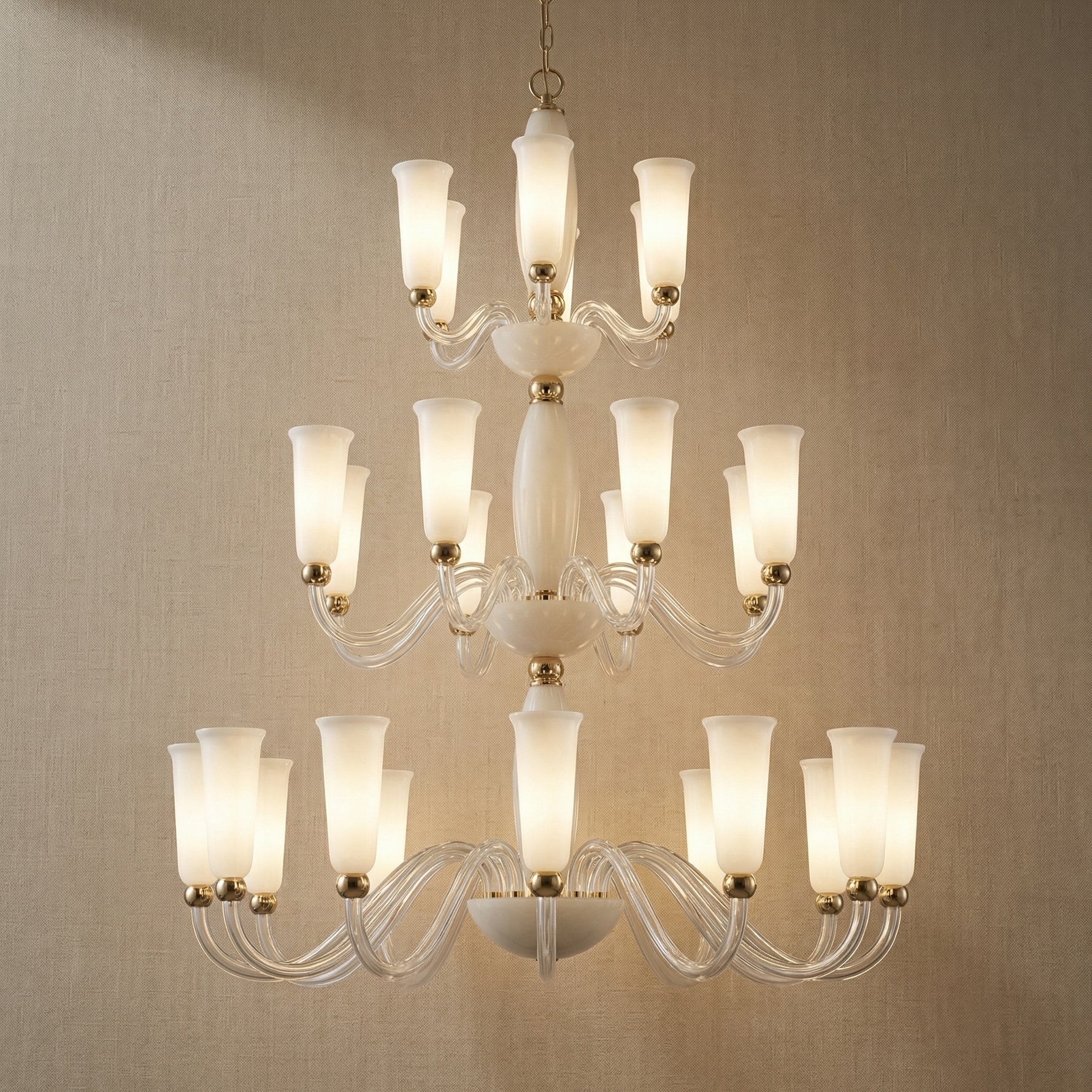 Yiosi Cristallo 3-Tier Nested Crystal Pendant Light - 55" (Dia 1400mm)