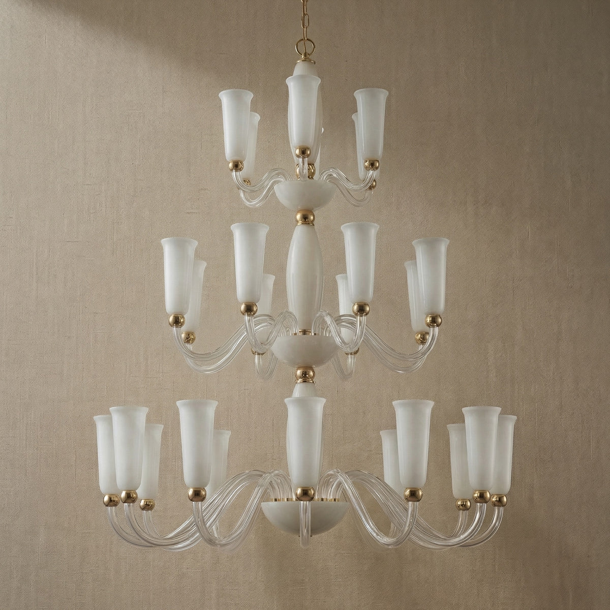 Yiosi Cristallo 3-Tier Nested Crystal Pendant Light - dark