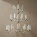 Yiosi Cristallo 3-Tier Nested Crystal Pendant Light - dark