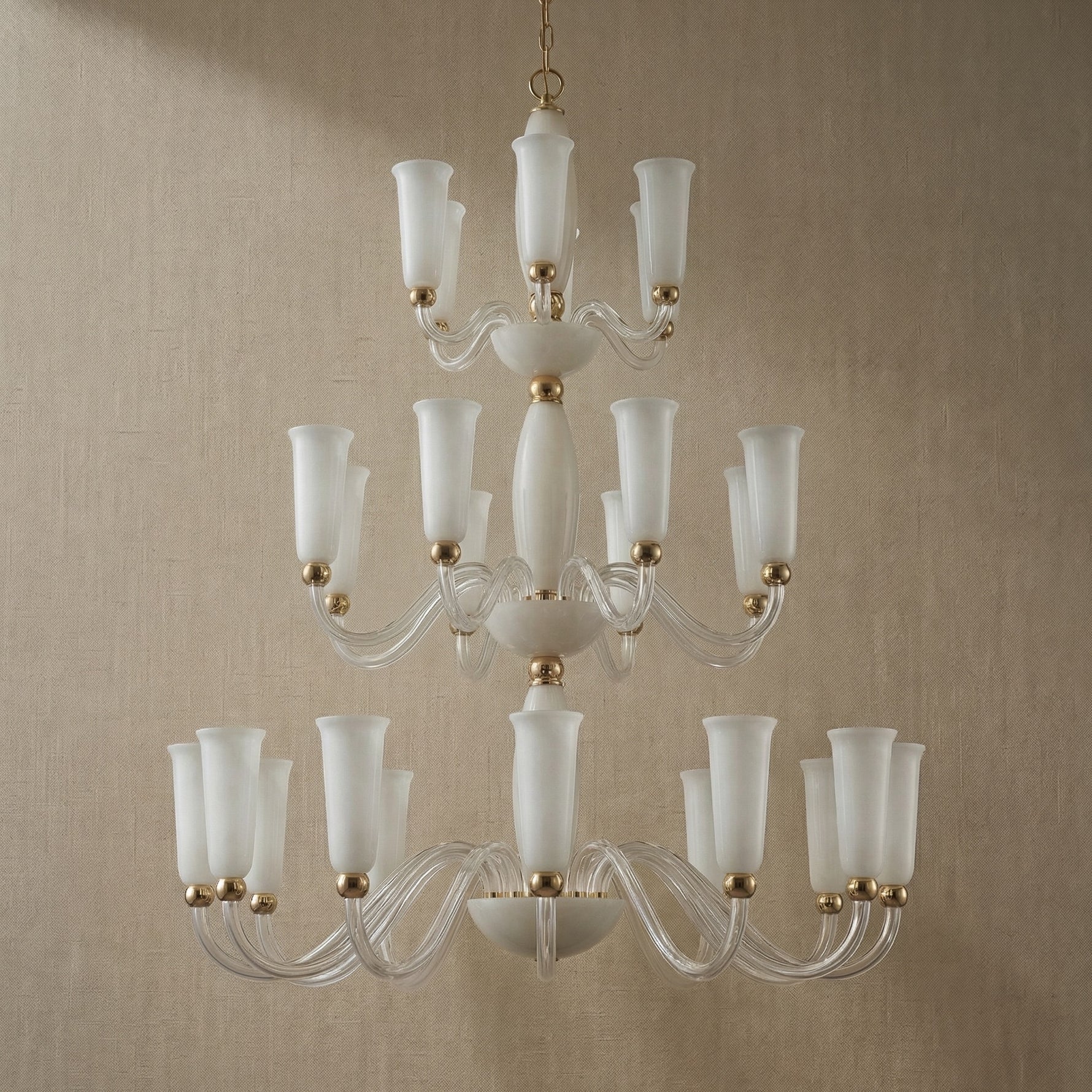 Yiosi Cristallo 3-Tier Nested Crystal Pendant Light - dark