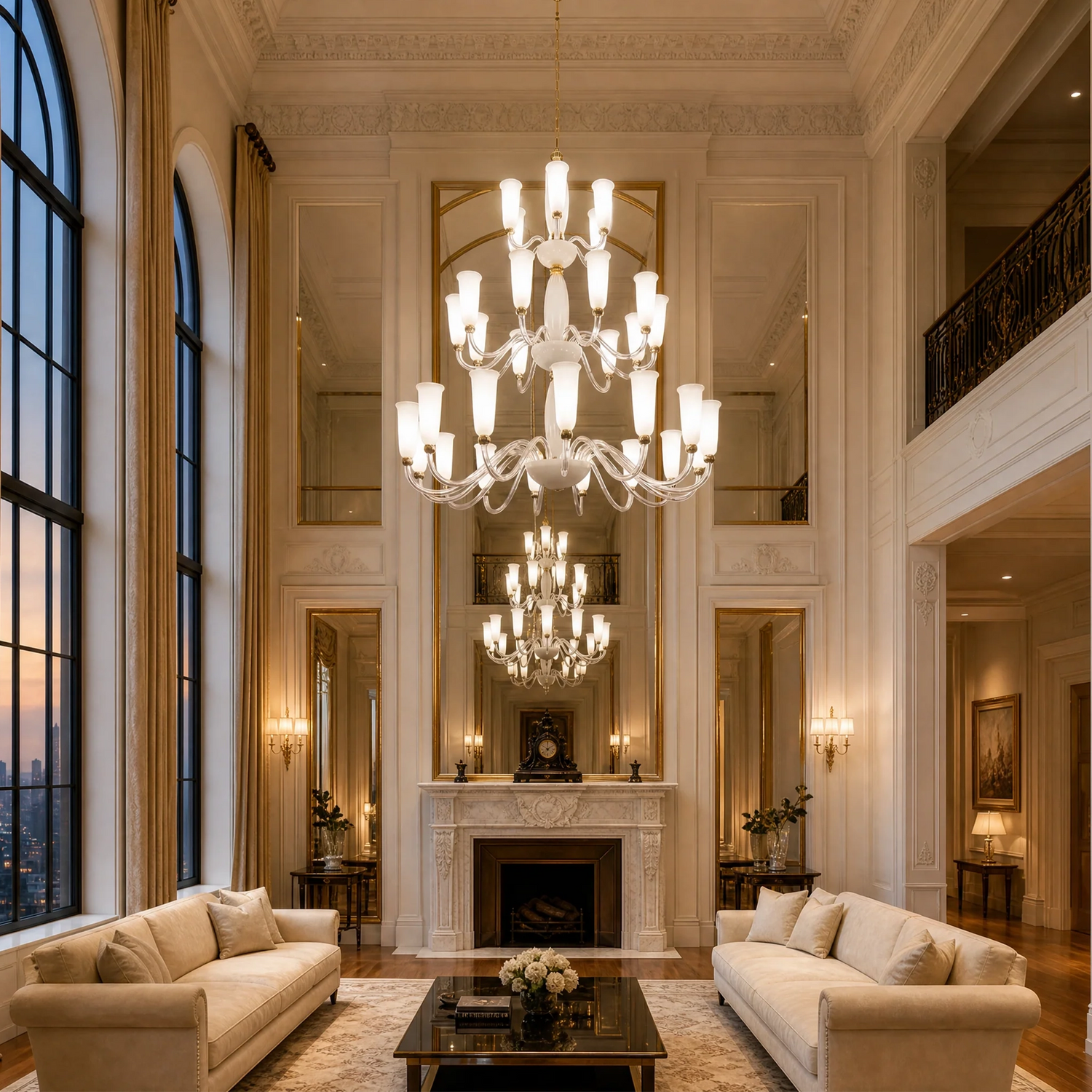 Yiosi Cristallo 3-Tier Nested Crystal Chandelier