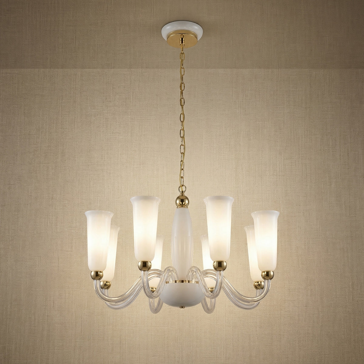 Yiosi Cristallo Crystal Pendant Light 31" - 31" (Dia 800mm)