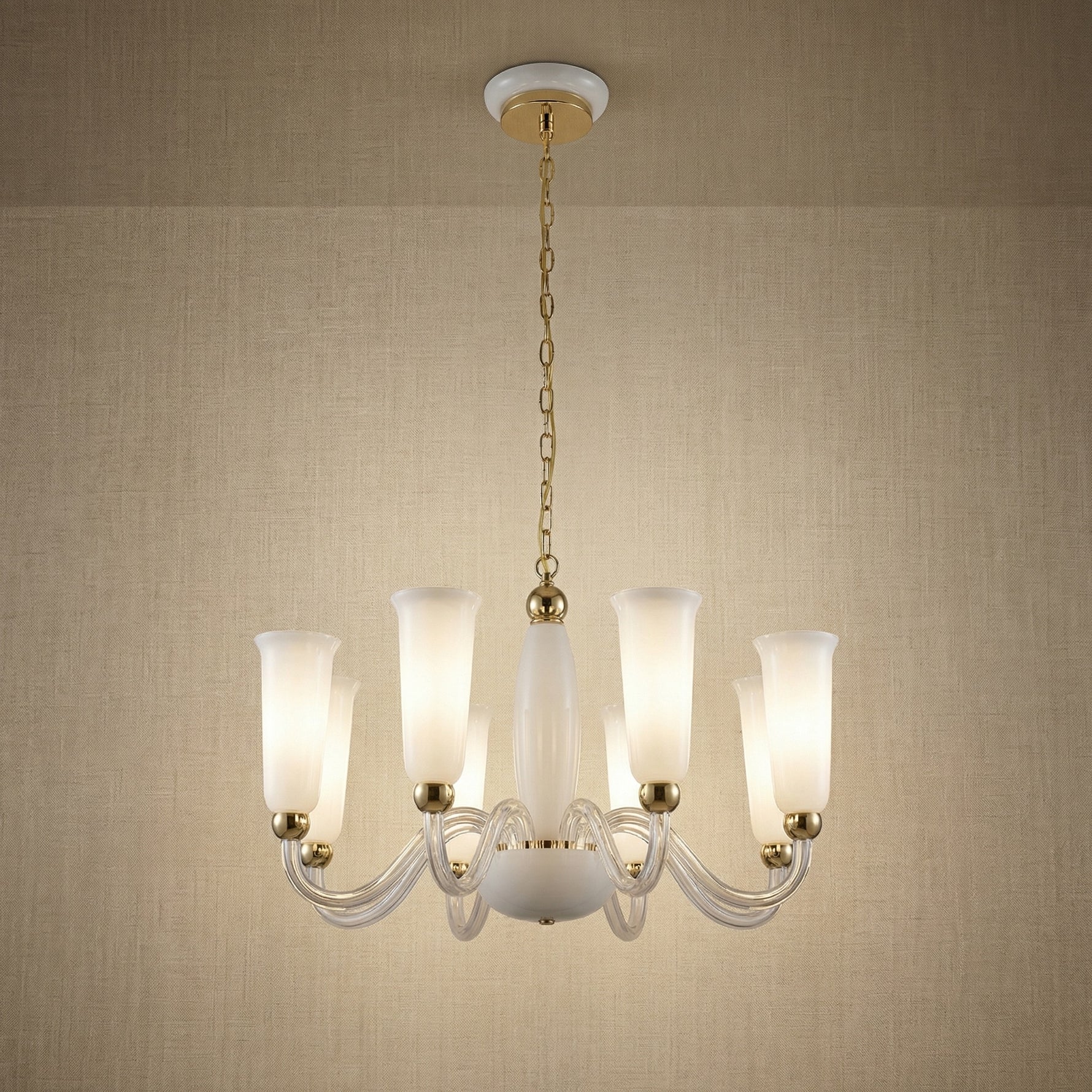 Yiosi Cristallo Crystal Pendant Light 31" - 31" (Dia 800mm)