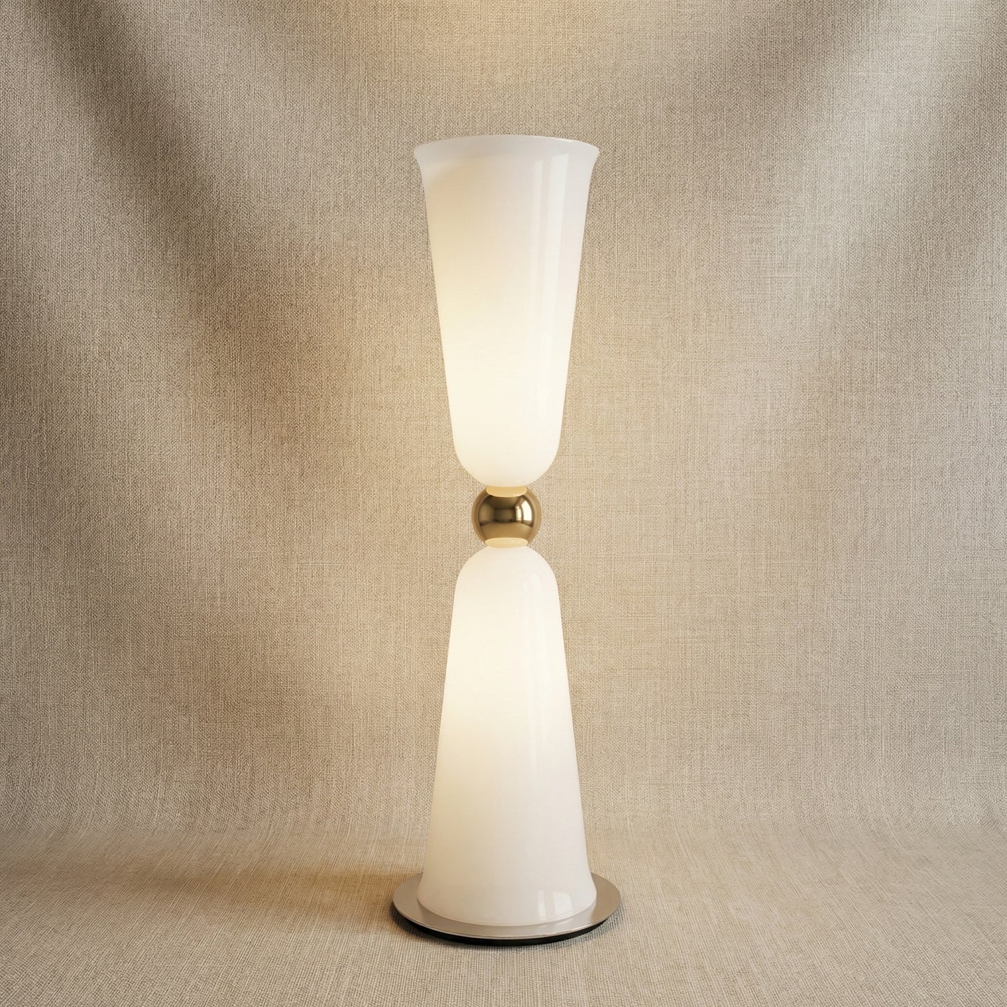 Yiosi Cristallo Double Glass Floor Lamp - 10" (Dia 250mm)