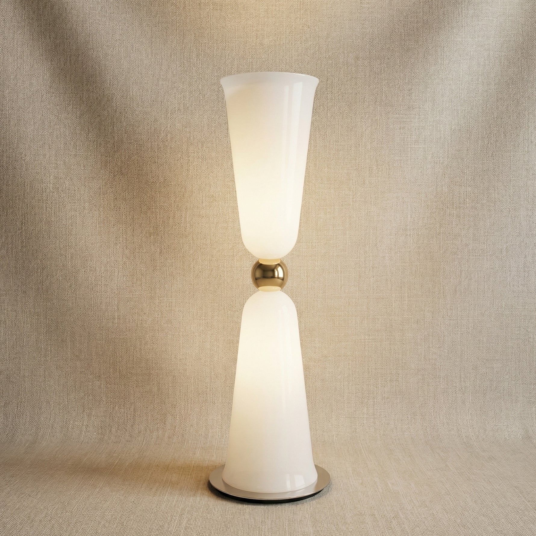 Yiosi Cristallo Double Glass Floor Lamp - 10" (Dia 250mm)