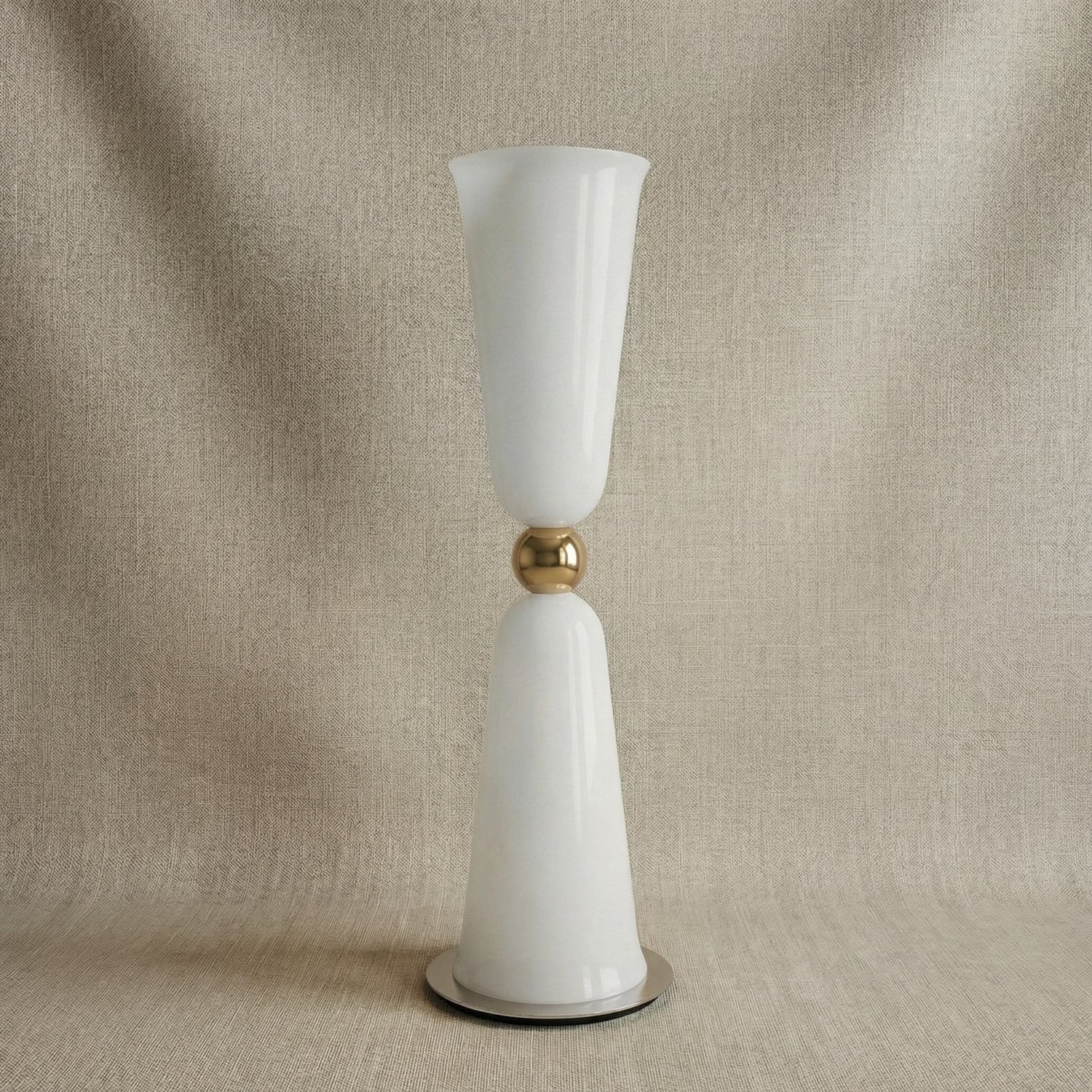 Detail of the stainless steel with gold finish