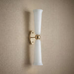 Yiosi Cristallo Double Glass Wall Sconce - dark