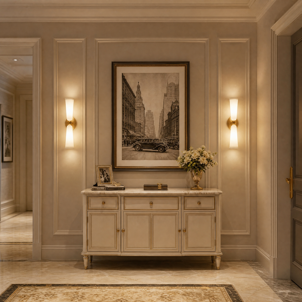 Yiosi Cristallo Double Glass Wall Sconce
