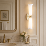 Yiosi Cristallo Double Glass Wall Sconce