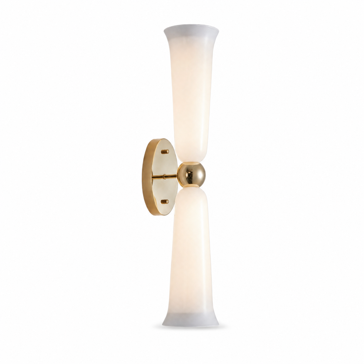 Cristallo Double Glass Wall Sconce