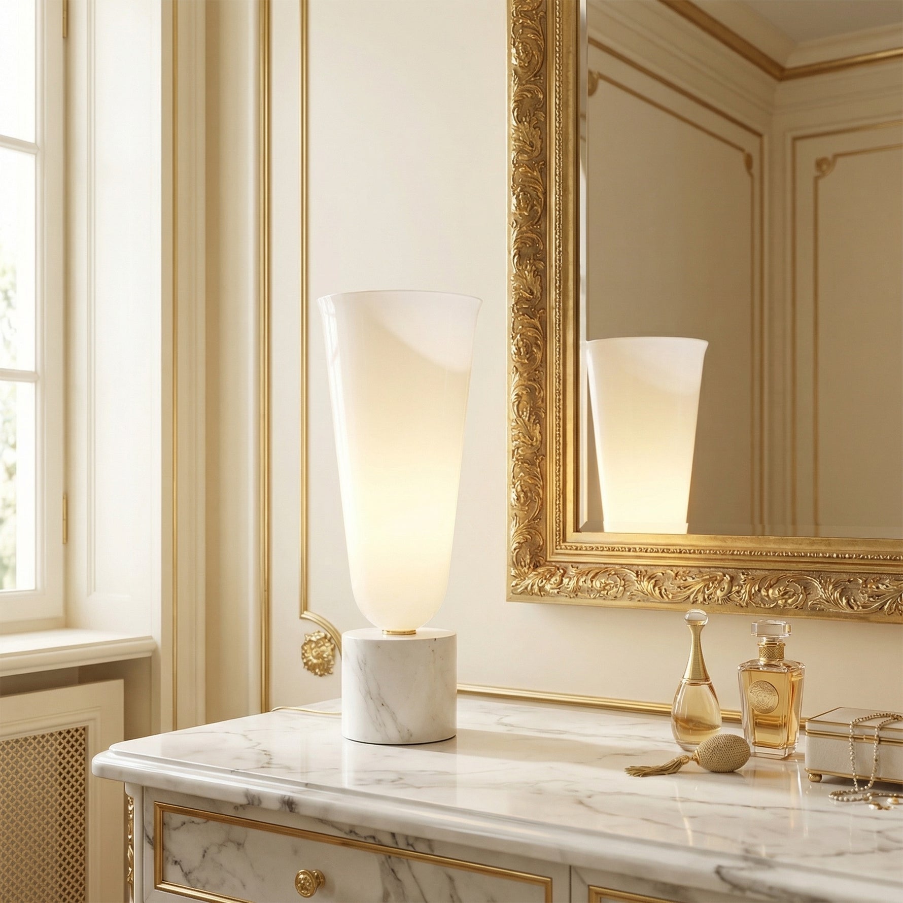 Yiosi Cristallo Glass Table Lamp 4" Style A - scene-2