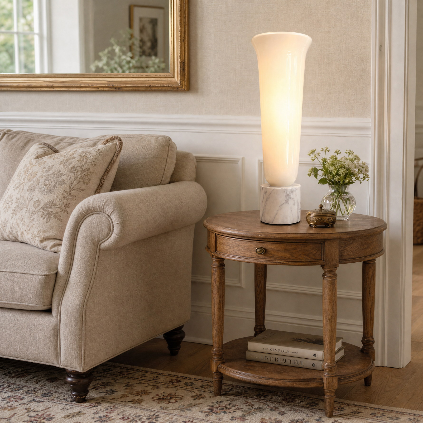 Yiosi Cristallo Glass Table Lamp 4" Style B