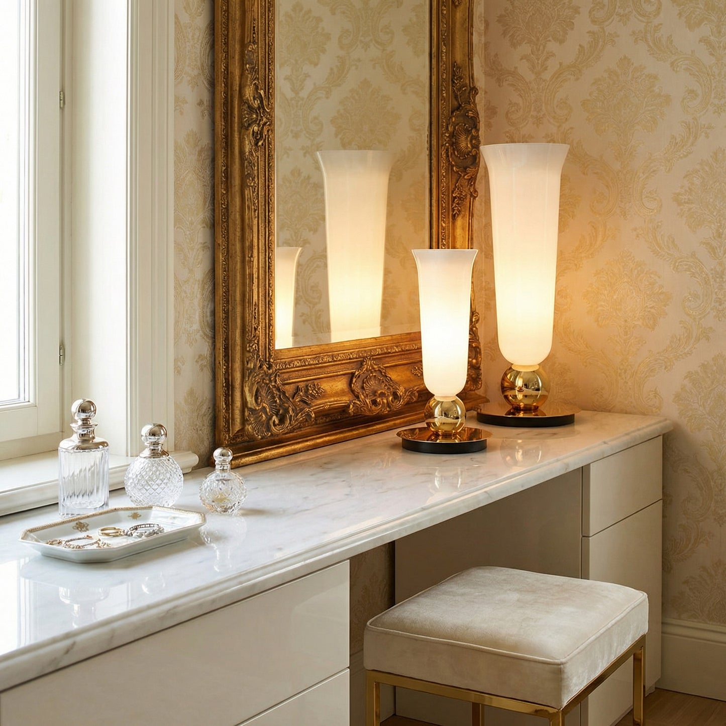 Yiosi Cristallo Glass Table Lamp 6" Style B - scene-2