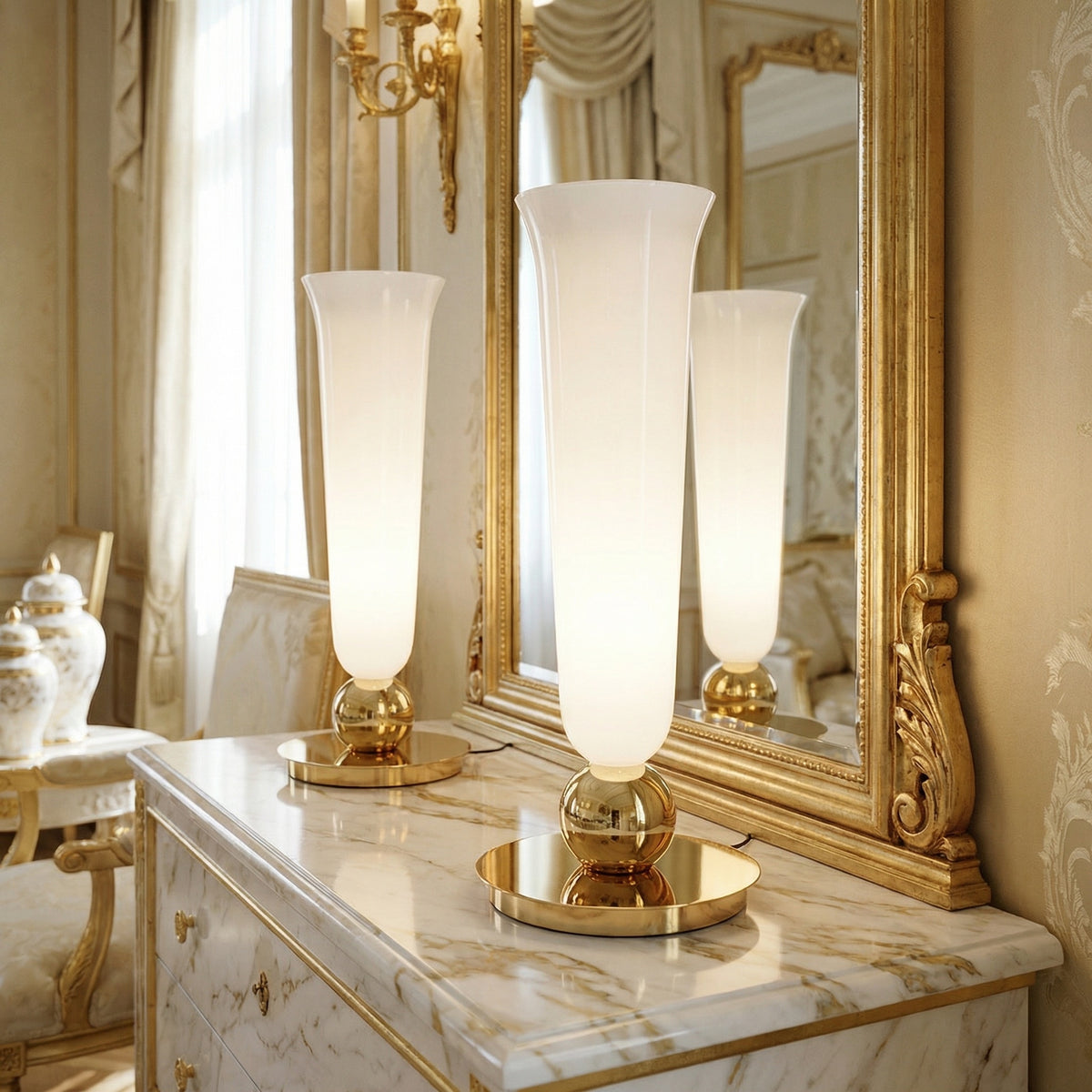 Yiosi Cristallo Glass Table Lamp 7" Style A - scene-2