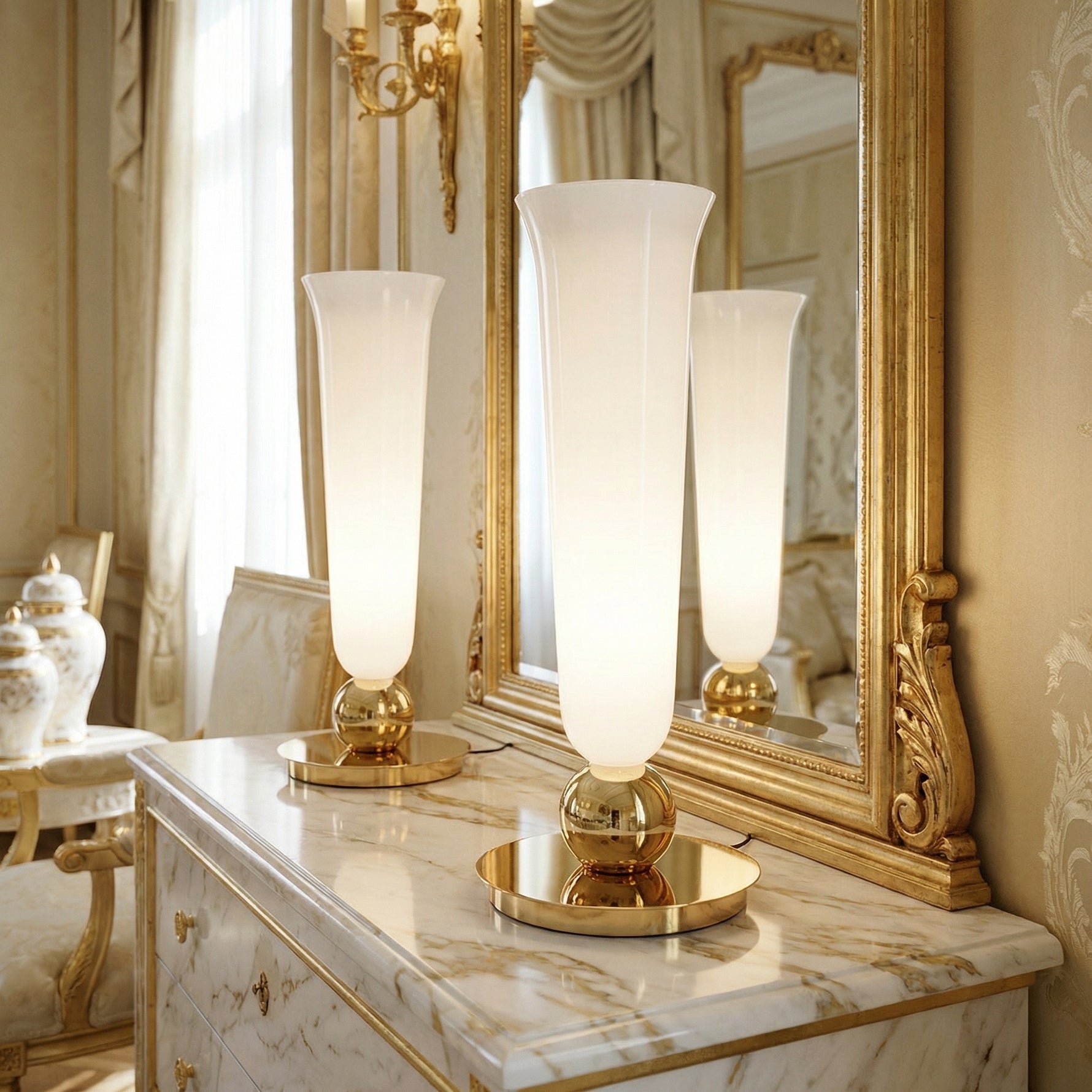 Yiosi Cristallo Glass Table Lamp 7" Style A - scene-2
