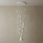 Yiosi Cristallo Grand Cascading Glass Pendant Light - dark