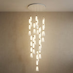 Yiosi Cristallo Grand Cascading Glass Pendant Light - 47" (Dia 1200mm)