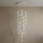 Yiosi Cristallo Grand Cascading Glass Pendant Light - dark