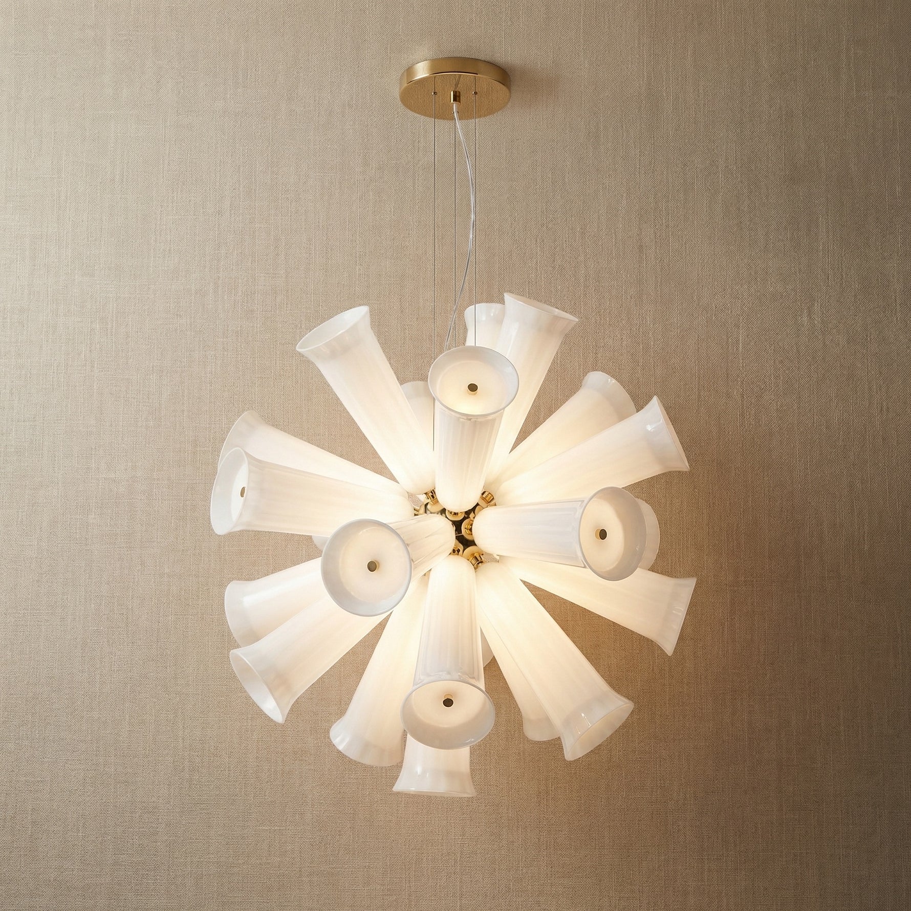 Yiosi Cristallo Grand Cascading Glass Pendant Light - 26" (Dia 650mm)