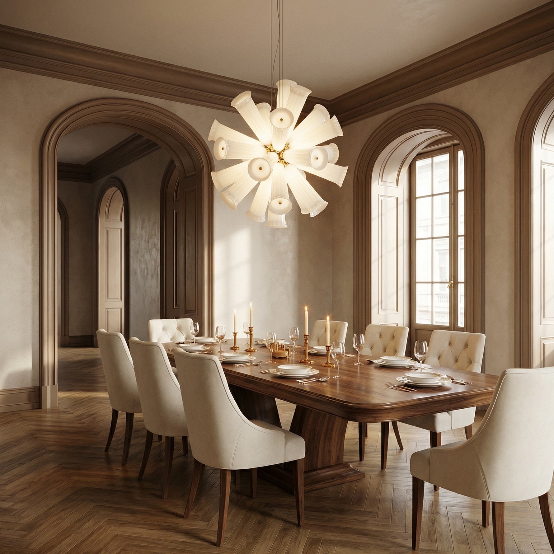 Yiosi Cristallo Grand Cascading Glass Pendant Light - scene-2