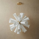 Yiosi Cristallo Grand Cascading Glass Pendant Light - dark