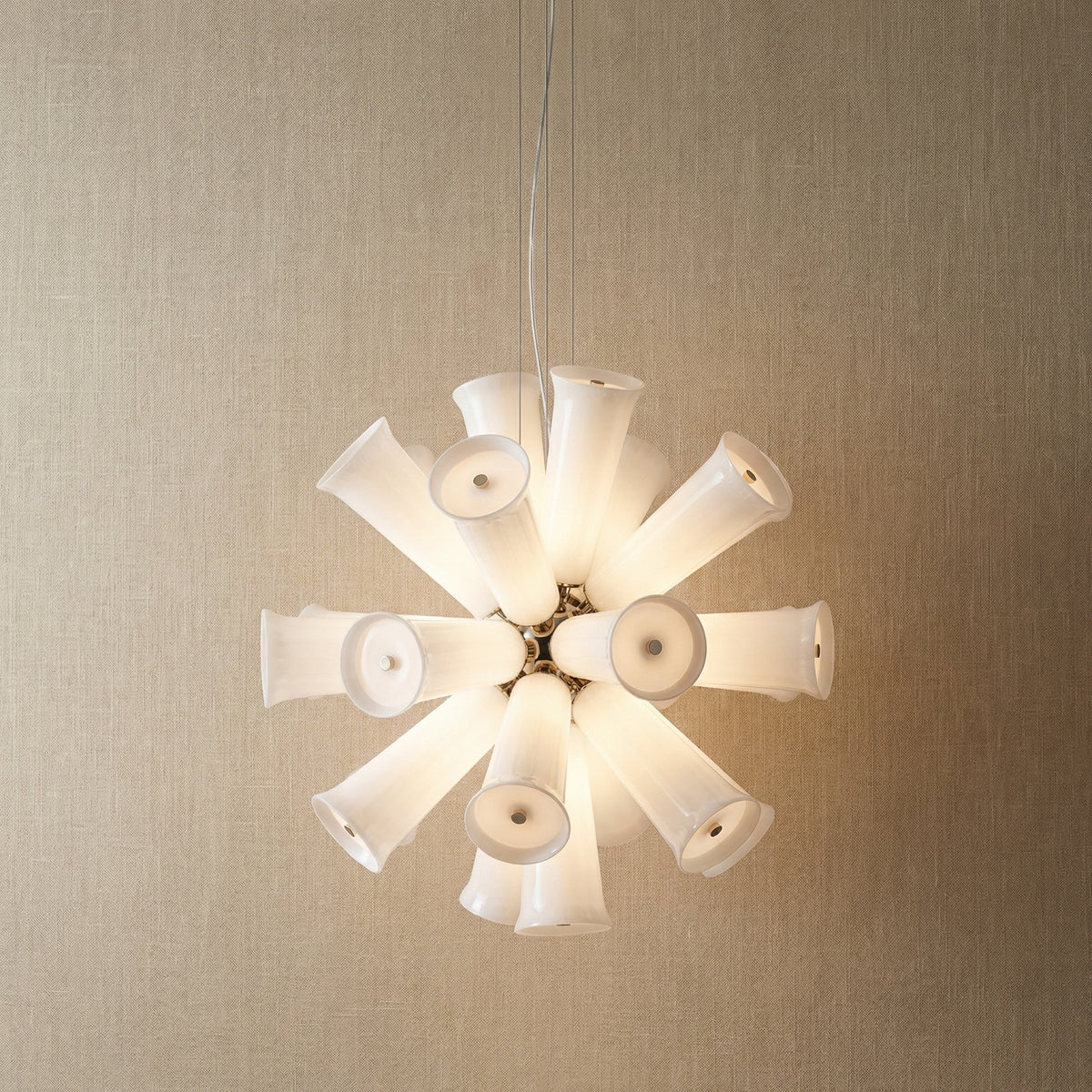 Yiosi Cristallo Grand Cascading Glass Pendant Light - 35" (Dia 880mm)