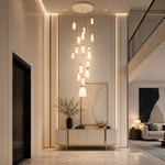 Yiosi Cristallo Grand Cascading Glass Chandelier