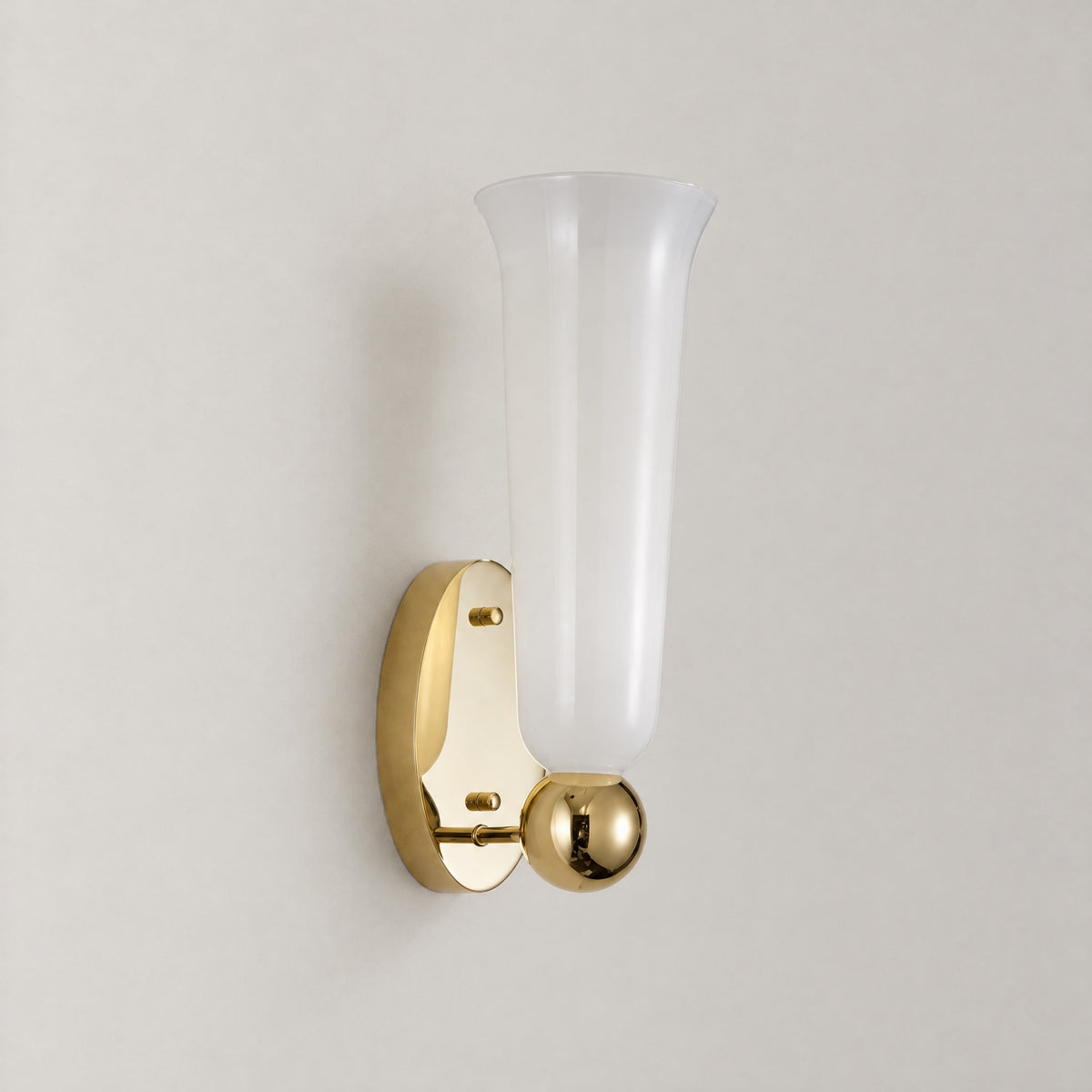 Cristallo Mini Glass Wall Sconce – lights off