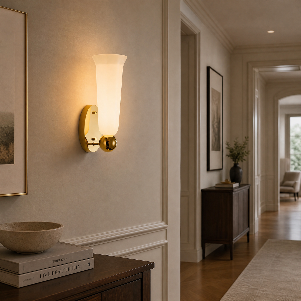 Yiosi Cristallo Mini Glass Wall Sconce
