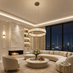 Yiosi Crystara 3-Tier Nested Cascading Metal Chandelier