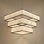 Yiosi Crystara 3-Tier Nested Metal Pendant Light - 39" (Dia 1000mm)