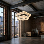 Yiosi Crystara Natural Stone Pendant Light 24" - scene-2