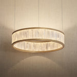 Yiosi Crystara Natural Stone Pendant Light 39" Style A - 39" (Dia 1000mm)