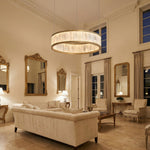 Yiosi Crystara Natural Stone Pendant Light 39" Style A - scene-1