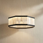 Yiosi Crystara Natural Stone Pendant Light 39" Style A - 39" (Dia 1000mm) Style B