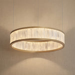 Yiosi Crystara Natural Stone Pendant Light 39" Style A - 55" (Dia 1400mm)