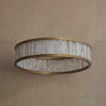 Yiosi Crystara Natural Stone Pendant Light 39" Style A - dark