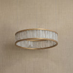 Yiosi Crystara Natural Stone Pendant Light 39" Style A - dark
